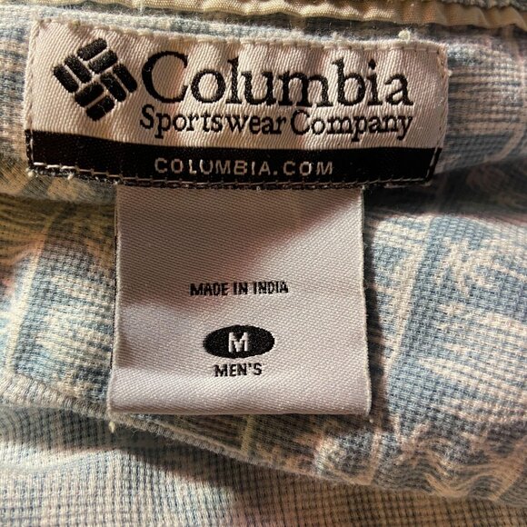 Columbia Men's Button Down Cotton Shirt Size Medium Tropical Print Short Sleeve - Picture 10 of 10